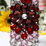 Flower Crystal Case Colorful Floral Case For..